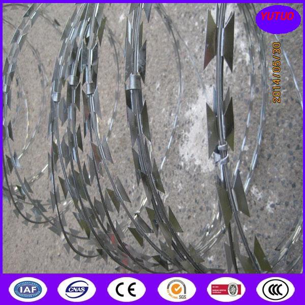 800mm 64 loops 10m concertina razor barbed wire