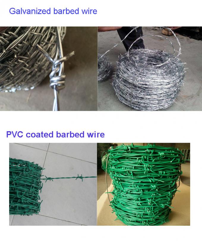 pvc coated barbed wire