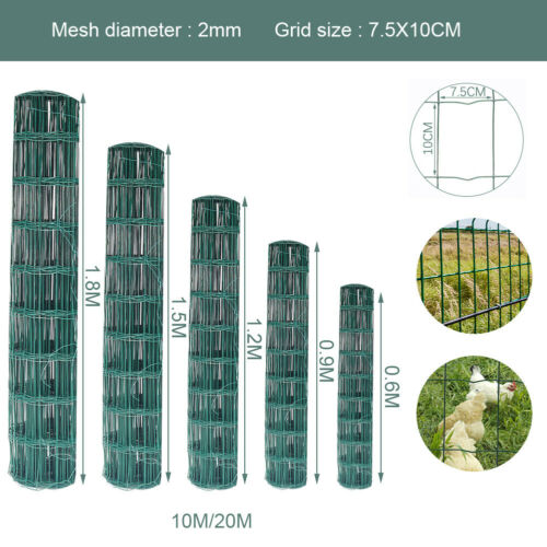 100 X 50 mm Green Plastic Coated Holland Garden Wire Mesh