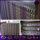 Purple color Fashionable Decorative Aluminium Double Hooks Chain Fly Screen Curtain