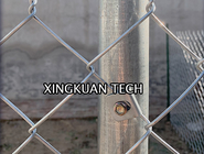 8cm Aperture Chain Link Fence Fabric , Diamond Wire Mesh Fencing 2.8mm Wire