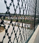 Welded Razor Wire Mesh Fencing 0.45mm Blade thickness 2.5mm Core wire diameter