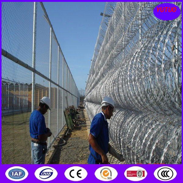 800mm 64 loops 10m concertina razor barbed wire