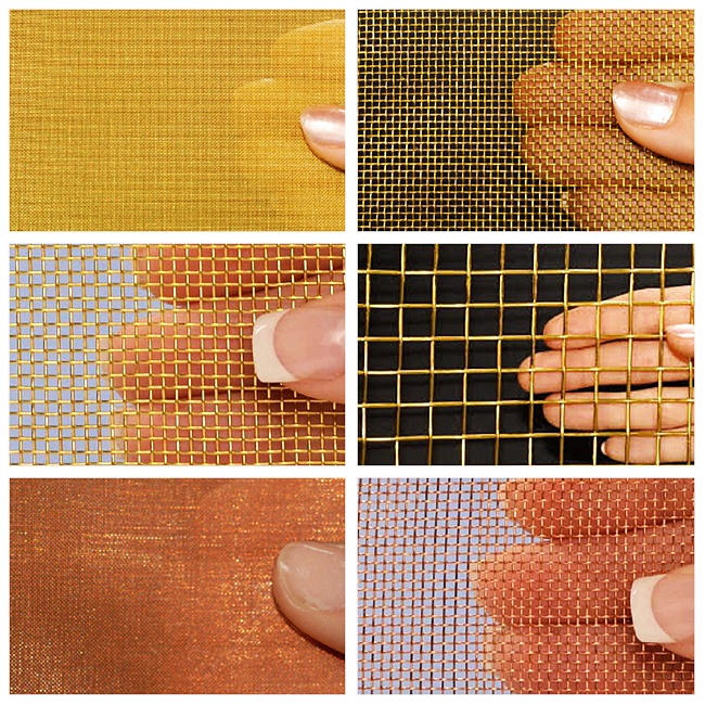 150 Micron Brass Screen Fabric 100 Mesh 0.1mm Wire Dia made in china
