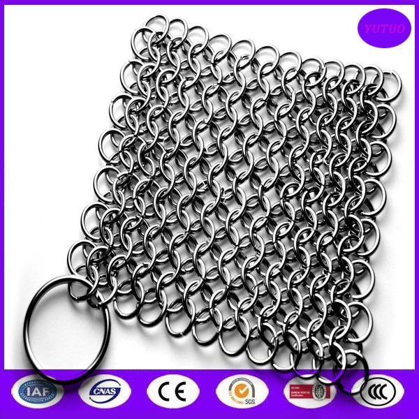 7mm Extra Large Chain Mail Scrubber for Cast Iron made in china