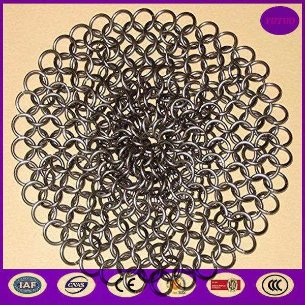 7mm Extra Large Chain Mail Scrubber for Cast Iron made in china