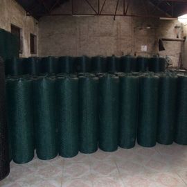 20 Gauge Black ,Green ,Blue PVC Coated chicken Wire Mesh Zinc For Rabbit