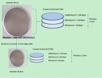 Three Players Stainless Steel 316L Filter Mesh