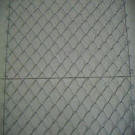 Hot - Dipped Galvanized / PVC Coated Chain Link Fencing For Sport Yard / Road Fence