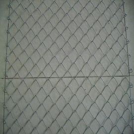 Hot - Dipped Galvanized / PVC Coated Chain Link Fencing For Sport Yard / Road Fence