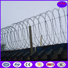 China HIgh security Hot Dipped Galvanized 600mm Flat Wrap Razor Wire with heavy clips