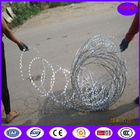 China High security Hot Dipped Galvanized 600mm Flat Wrap Razor Wire with heavy clips