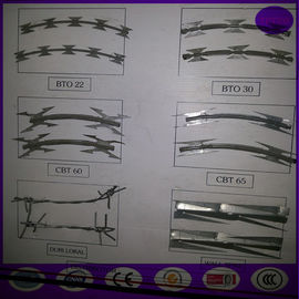 300g zinc coating Razor barbed wire BTO-22