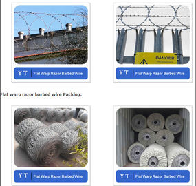 RAZOR WIRE -600MM safety high zinc double BTO 1O Falt concertina barber razor wire