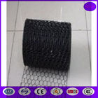 Black Vinyl Chicken Wire Mesh Panels for Cages ，decoration and construction