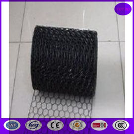 Black Vinyl Chicken Wire Mesh Panels for Cages ，decoration and construction