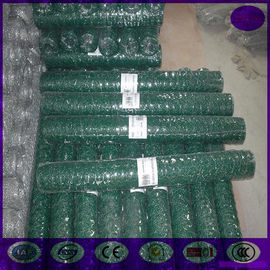 25MM Green PVC caoted Garden Hexagonal Chicken Wire Mesh Fence with 36" x 100'