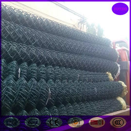 50*50mm opening  pvc coating 15m roll length Chain link Fencing