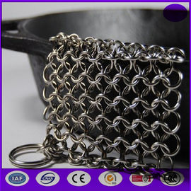 chain mail kitchen scrubber stainless steel pot scrubber