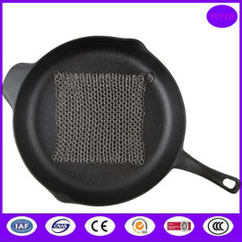 cast iron wire mesh pan scrubber pan cleaner