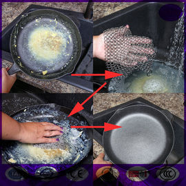 Good using Chain Mail Scrubber for Cast Iron Cookware from china best seller of scrubber