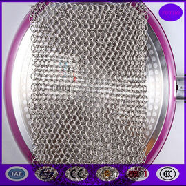 China 7*7 Inch Stainless Steel Chainmail Scrubber