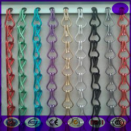 0.8mx2m metal drapery aluminium chain fly screen curtain for door