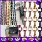 Gold color Aluminium Chain Door Fly Screen - Stripes from china honest dealer