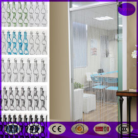 100% anodized aluminum chain fly link curtain screen  with special track