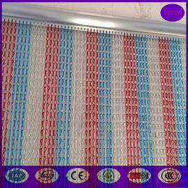 100% anodized aluminum chain fly link curtain screen  with special track