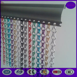 100% anodized aluminum chain fly link curtain screen  with special track