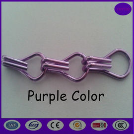 Purple & silver Fashionable Decorative Aluminium Double Hooks Chain Fly Screen Curtain