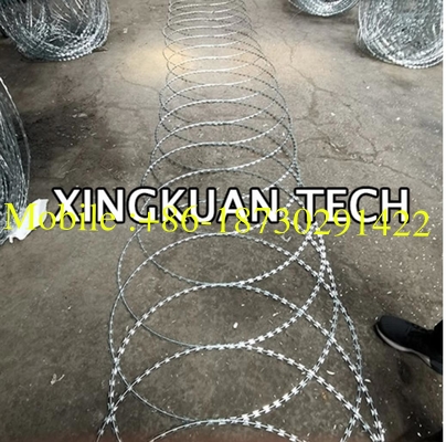 15m Length Flat Razor Wire Fencing Barbed for Type Ribbon Panels