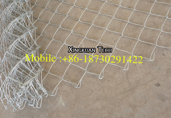 Galvanized Chain Link Fence Fabric Polyvinyl Chloride PVC To Keep Out Trespassers