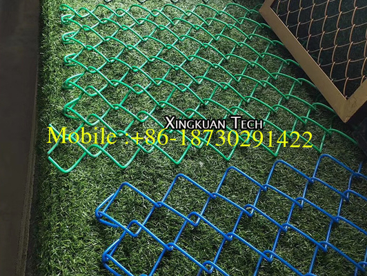 Galvanized Chain Link Fence Fabric Polyvinyl Chloride PVC To Keep Out Trespassers