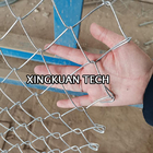 9 Gauge Hot Dipped Galvanized Chain Link Fence , Diamond Wire Mesh For Garden