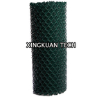 Vinyl Coated Chain Link Fence Fabric 50 Ft Roll Black Green color OEM