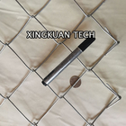 5cm Chain Link Fabric Fencing , Galvanized Steel Wire Mesh Rolls 6cm 8cm