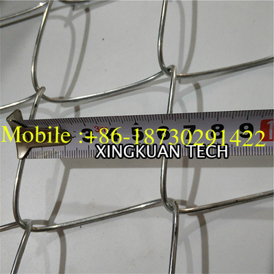 6cmx6cm Galvanized Chain Link Mesh Fencing , Cyclone Fence In Diamond Hole