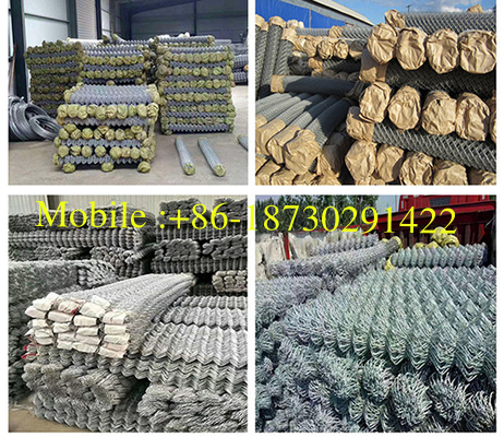 6cmx6cm Galvanized Chain Link Mesh Fencing , Cyclone Fence In Diamond Hole