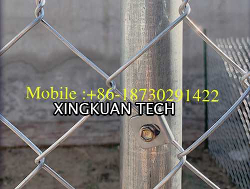 8cm Aperture Chain Link Fence Fabric , Diamond Wire Mesh Fencing 2.8mm Wire