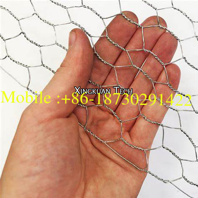 Galvanized  Chicken Wire Mesh Netting , Hexagonal Wire Mesh Vinly Coating PVC