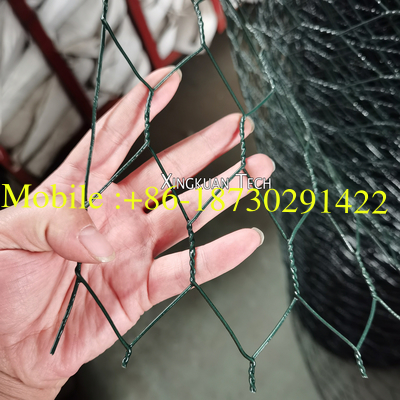 Galvanized  Chicken Wire Mesh Netting , Hexagonal Wire Mesh Vinly Coating PVC