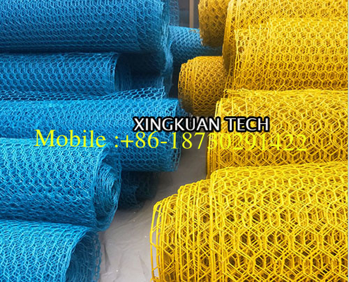 reverse twist PVC Poultry wire netting  , Poultry Mesh Netting Hexagonal Shape