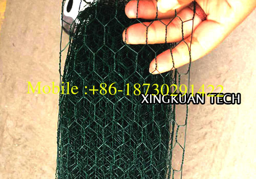 reverse twist PVC Poultry wire netting  , Poultry Mesh Netting Hexagonal Shape