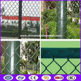 ASTM A392 standard heavily galvanized chain link fence with posts and installing accessories with 366 grams zinc coating