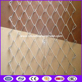 China knuckled Hot dipped galvanized Chain link fence wire mesh ( KK )