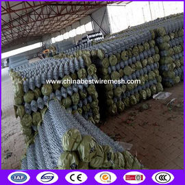 Construction Animal Boundary Wall chain link fencing For Sport Yard / Road Fence