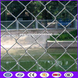 Hot Dipped Galvanized Chain Link Fencing , Horse / Panda / Deer Farm Fencing