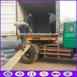 Hot Dipped Galvanized Chain Link Fencing , Horse / Panda / Deer Farm Fencing